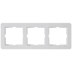 Рамка для розеток и выключателей Schneider Electric W59 Deco 3 поста, цвет белый