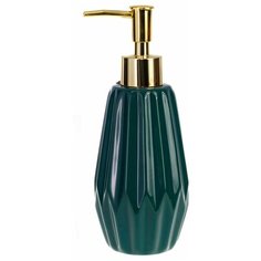 Дозатор для жидкого мыла Emerald, керамика, цвет изумрудный Proffi