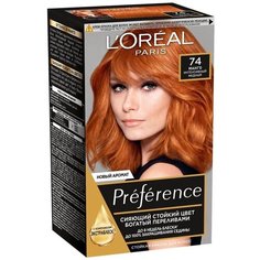 LOreal Paris Preference стойкая краска для волос, 74, Манго
