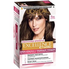LOreal Paris Excellence стойкая крем-краска для волос, 4.00, Каштановый