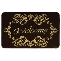 Коврик придверный "Welcome" ажурный 50*80см, "VORTEX" / 18 (24257)