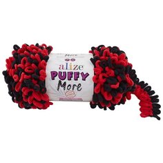 Пряжа для вязания Ализе Puffy More (100% микрополиэстер) 2х150г/11,5м цв.6273 ALIZE PUFFY. MORE.6273