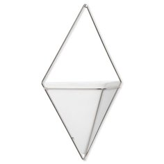 Декор для стен Trigg, большой, белый/никель Umbra