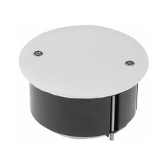 Коробка распаячная СП 73х45мм, крышка, мет. лапки IP20 юпитер (для полых стен) (JP7111-03)