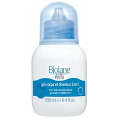 BIOLANE Гель для купания и шампунь 2 в 1 для детей с 3- х лет, 250 мл
