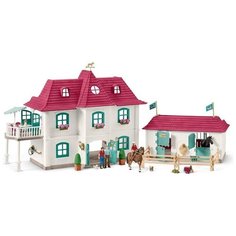 Игровой набор Schleich Большой конный двор с жилым домом и конюшней 42416