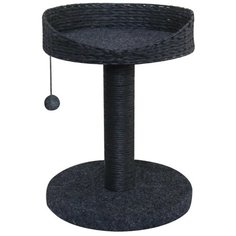Когтеточка- лежак 40х40х52 см, с игрушкой, черный Pet Choice