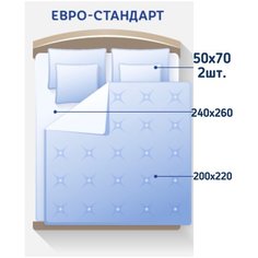 Asabella Комплект постельного белья Евро, жаккард 623-4 Асабелла