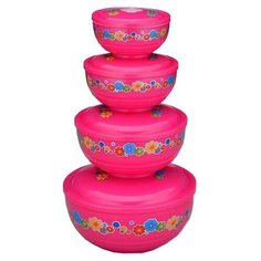 Набор контейнеров для хранения продуктов Gelberk GLK-203, 4 шт.