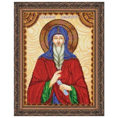 Набор для вышивания бисером абрис АРТ AА-067 Св. Геннадий 23х30 см Abris ART