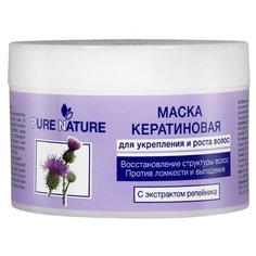 Маска для укрепления и роста волос Floresan Pure Nature Кератиновя 450 мл