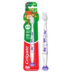 Зубная щетка детская Colgate Monkey от 2 до 9 лет Супермягкая 1 шт