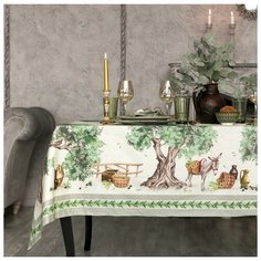Набор столовый Этель Olivia, скатерть 220х150 см, салф. 40х40 см-12шт, 100% хл