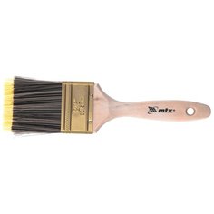 MTX Кисть плоская Golden 2.5", искусственная щетина, деревянная ручка Mtx