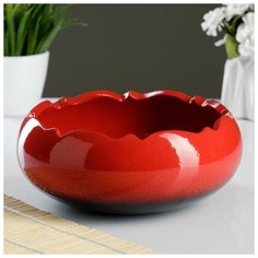 Салатник "Корона" 2л красный 6623933 Вятская керамика