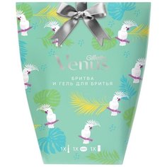 Venus Smooth Набор Бритвенный станок с 1 сменной кассетой + гель для бритья Satin Care