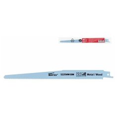 Пилка сабельная по дереву с гвоздями S225WM (1 шт WORTEX (пропил криволинейный, тонкий, для базовых работ) (SSB2210B0018)