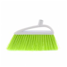 Щетка пластмассовая для подметания пола "Lux", 230 мм, без черенка, салатовая щетина Elfe