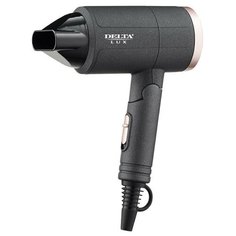 Фен Дельта DL-0942 LUX черный с розовым Delta