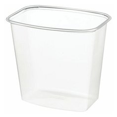Юпласт Одноразовый контейнер 1000 мл, комплект 100 шт без крышки, 138х102 мм, прозрачные, пп, юпласт, юупм3317