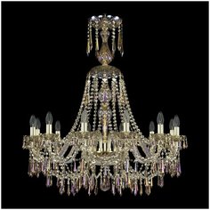 Хрустальная люстра 1403/12/300/XL-95 G M801 Bohemia Ivele Crystal