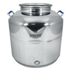 Бидон (фляга) 50 л из нержавеющей стали "Люкс" Sansone