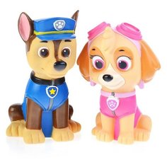 Игрушка для ванны "Щенячий Патруль, Чейз и Скай" 10 см, сетка Капитошка
