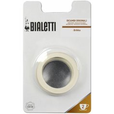 3 уплотнителя + 1 Фильтр Bialetti для кофеварки BRIKKA на 2 чашек