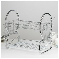 Сушилка для посуды 8-образная Стойка 40х23,5х34 см 3826563 Доляна