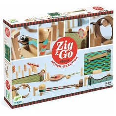 Деревянный конструктор Djeco Zig&Go, 48 деталей