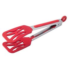 Щипцы кухонные Skiico Kitchenware 26 см / Щипцы металлические универсальные Красные