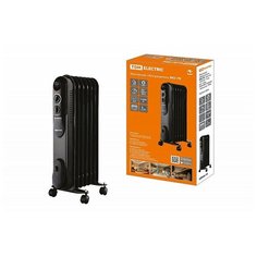 Масляный обогреватель МО-7К, чёрный, 1500 Вт, 7 сек, рег. мощ. (600/900/1500 Вт), термостат, TDM, цена за 1 шт