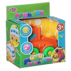Маш. пласт. на бат. Play Smart, подсветка, музыка, ВОХ 12,5х12х9см, арт.7438- A.