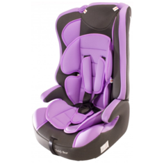 Автокресло группа 1/2/3 (9-36 кг) Мишутка LB 513RF, 38 lilac/black dot