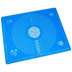 Коврик для выпечки силиконовый Skiico Kitchenware 40х60 см / Коврик для раскатки теста Синий