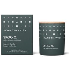 Свеча ароматическая SKOG с крышкой, 65 г (новая) Skandinavisk
