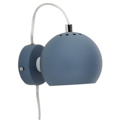 Лампа настенная Ball, темно- голубая, структурное напыление Frandsen