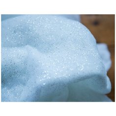 Снежное покрывало с блёстками (серебряный глиттер), 80х120 см, Kaemingk 470209