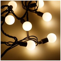 Светодиодная гирлянда ARD- BALL- CLASSIC- D23-20000- BLACK-160LED WARM (230V, 7W) (Ardecoled, IP65) Arlight