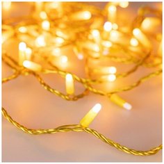 Светодиодная гирлянда ARD- STRING- CLASSIC-10000- YELLOW-100LED- MILK- FLASH Yellow (230V, 7W) (Ardecoled, IP65) Arlight