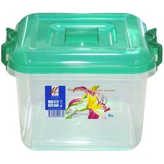Милих Контейнер для пищевых продуктов 8л, 24.5x27 см, прозрачный
