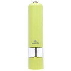 QWERTY Электромельница перец/соль, цвет салатовый, 5х23 см, на батарейках 4хАА /48