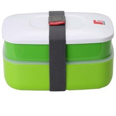 Bergner Набор контейнеров для ланча BG-5752-GR, 11.7x18 см, салатовый