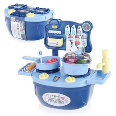 Детская кухня Oubaoloon с посудой и продуктами, в коробке (Y8820A)