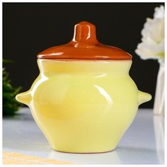 Горшок для жаркого Борисовская керамика с ручками, №5, 0,5 л