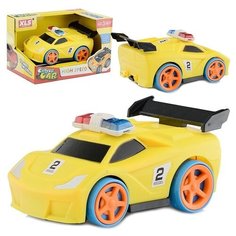 Машина Oubaoloon 13х9х6 см, звук разгона и мелодия, свет, в коробке (002-9E)