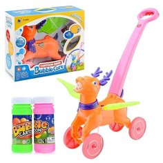 Игрушка для пускания мыльных пузырей Oubaoloon Каталка, Олень, в коробке (FH889)