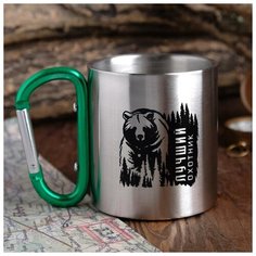 Термокружка MODE FORREST с карабином "Лучший охотник", 170 мл