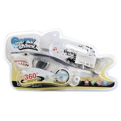 Интерактивная игрушка Oubaoloon Акула, 37х8х15 см, свет, звук, на листе (373-8)