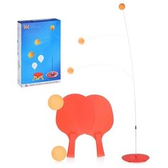 Настольный теннис Oubaoloon ракетки, мячи, стойка, в коробке (U037148Y)